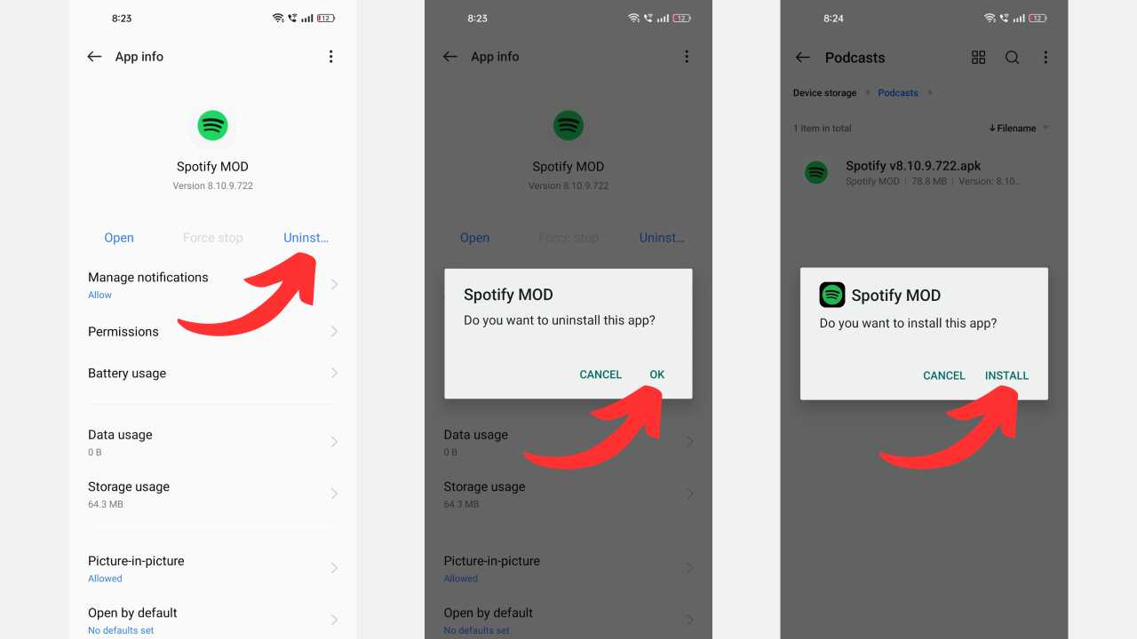 Spotify Mod APK Updating Process