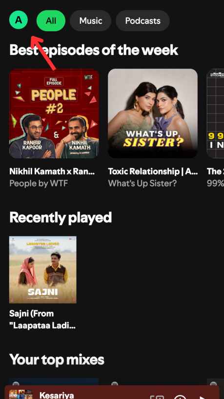 Spotify Stats on Phone 1