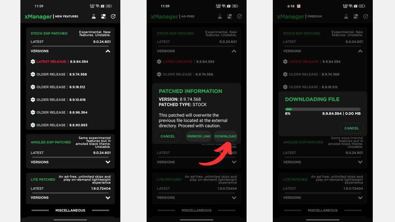 Install Spotify Premium APK From xManager 2