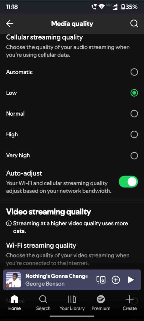 Lower Audio Quality