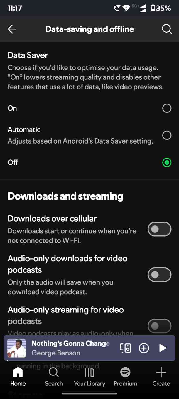 Turn on Data Saver Mode